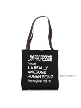 Law Professor Definition Tote Bag Funny College Lawyer Court Trial